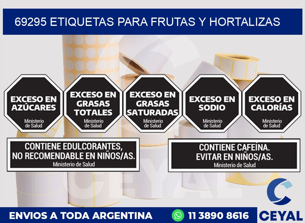 69295 ETIQUETAS PARA FRUTAS Y HORTALIZAS
