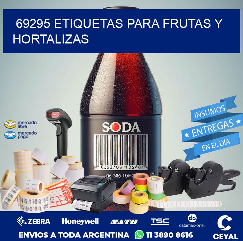 69295 ETIQUETAS PARA FRUTAS Y HORTALIZAS