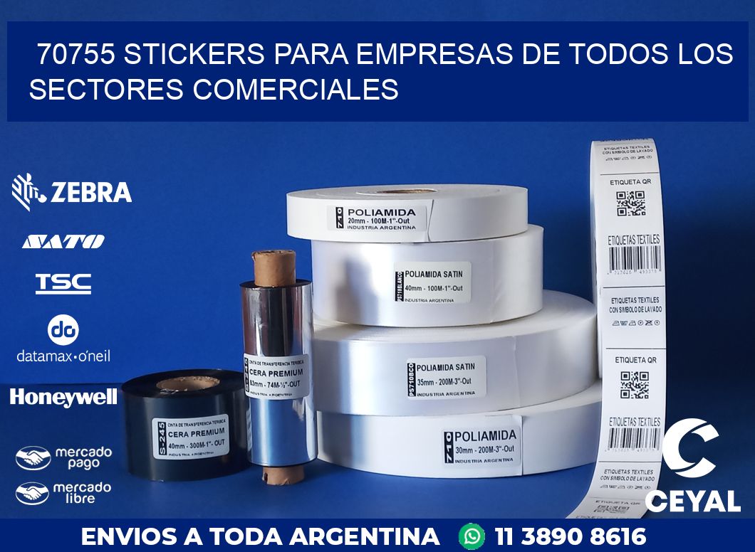 70755 STICKERS PARA EMPRESAS DE TODOS LOS SECTORES COMERCIALES