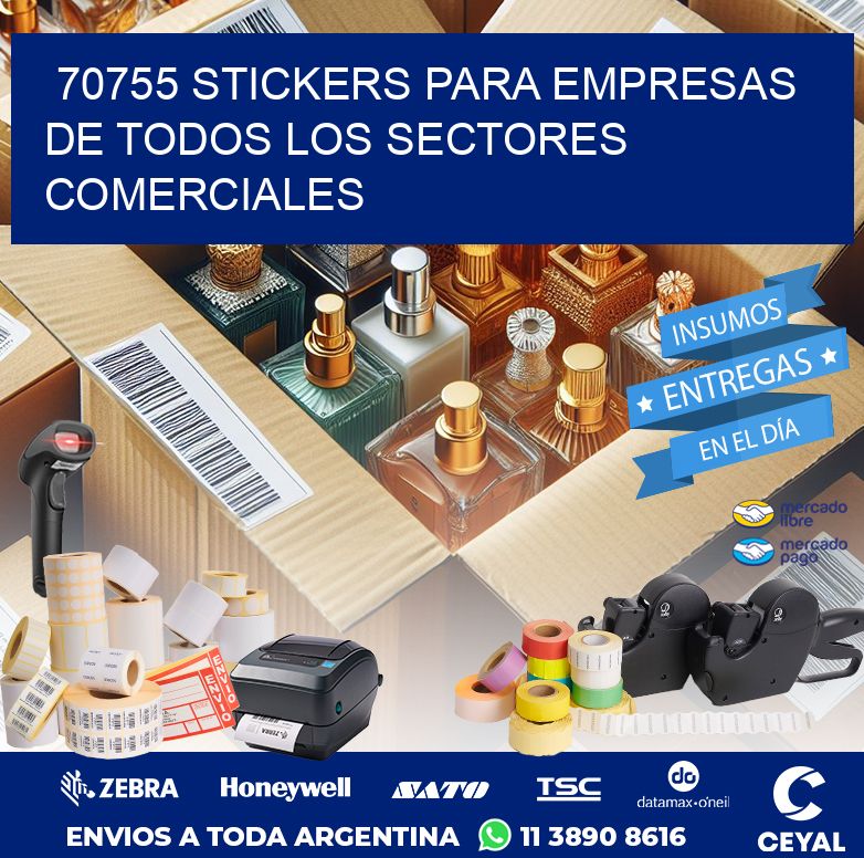 70755 STICKERS PARA EMPRESAS DE TODOS LOS SECTORES COMERCIALES