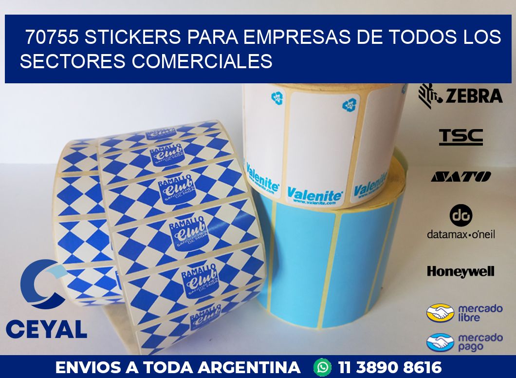 70755 STICKERS PARA EMPRESAS DE TODOS LOS SECTORES COMERCIALES