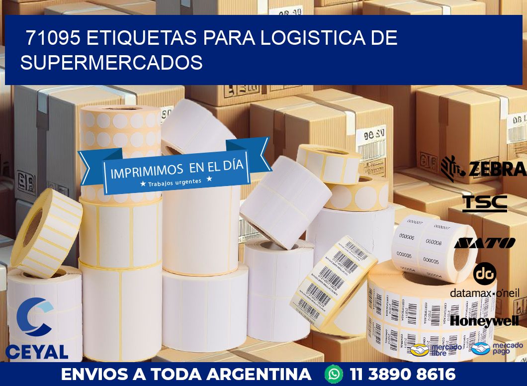 71095 ETIQUETAS PARA LOGISTICA DE SUPERMERCADOS