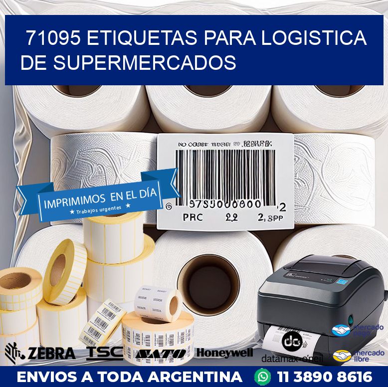 71095 ETIQUETAS PARA LOGISTICA DE SUPERMERCADOS