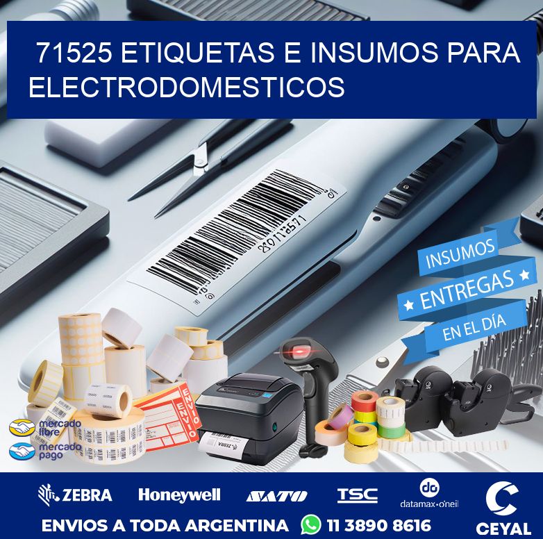 71525 ETIQUETAS E INSUMOS PARA ELECTRODOMESTICOS