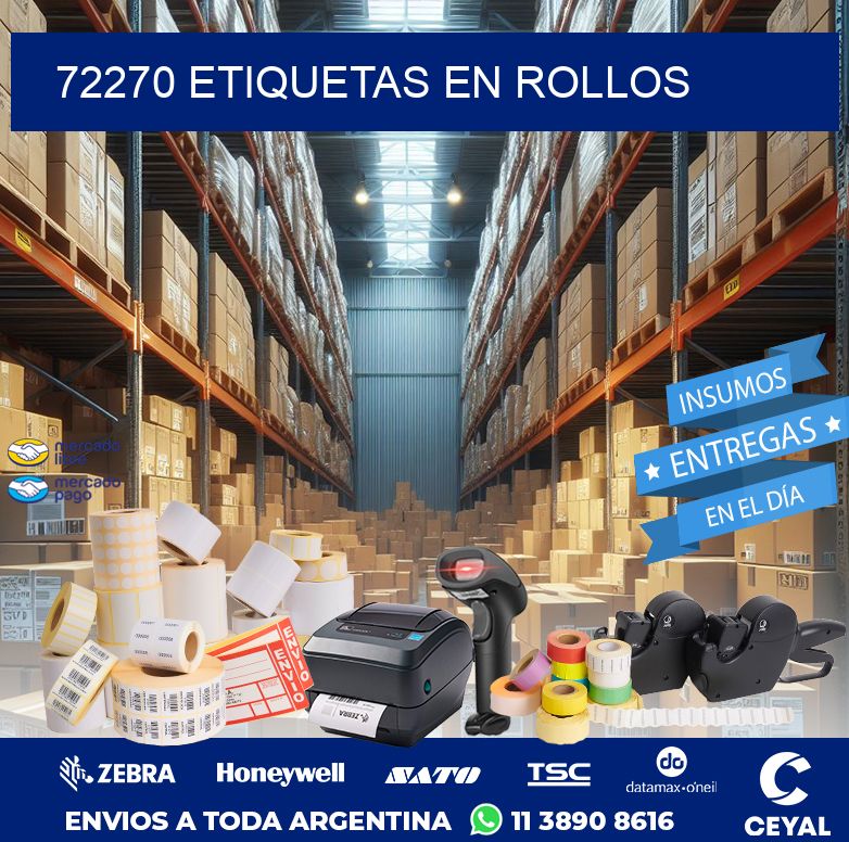 72270 ETIQUETAS EN ROLLOS