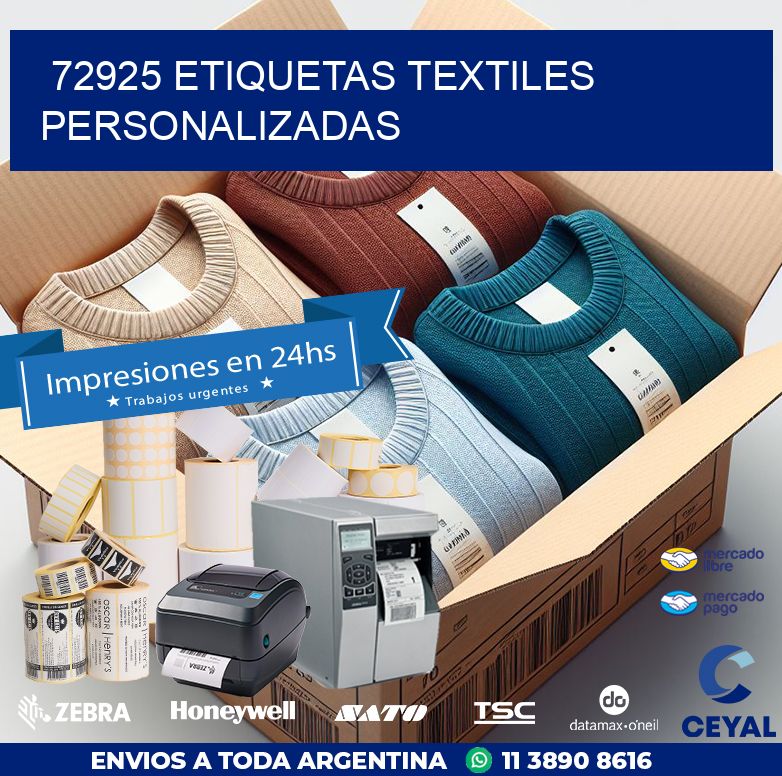72925 ETIQUETAS TEXTILES PERSONALIZADAS