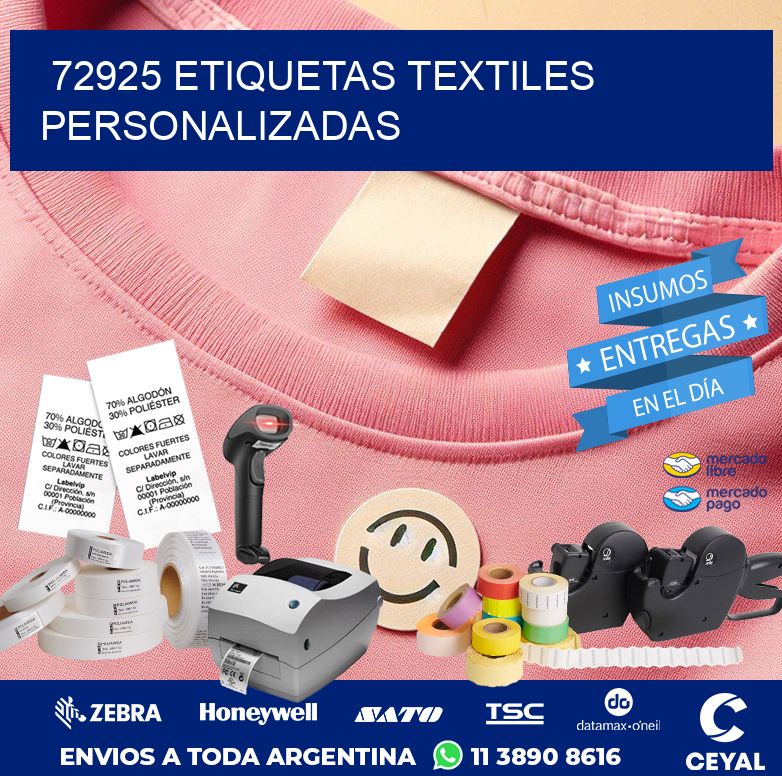 72925 ETIQUETAS TEXTILES PERSONALIZADAS