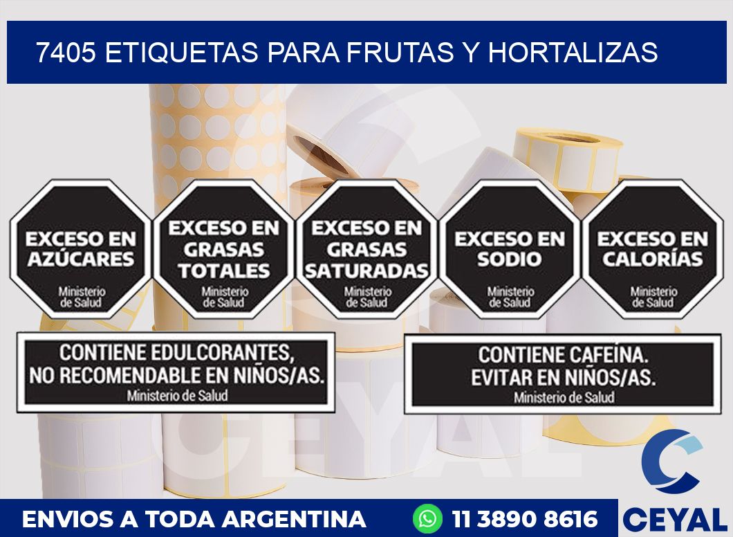 7405 ETIQUETAS PARA FRUTAS Y HORTALIZAS