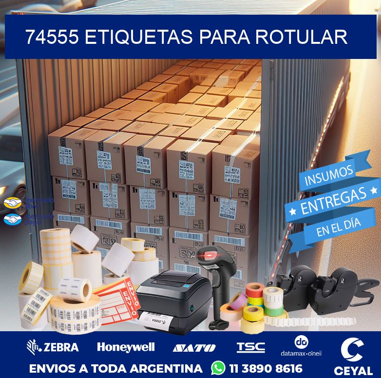 74555 ETIQUETAS PARA ROTULAR