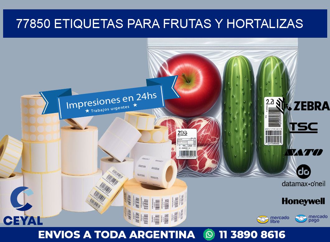 77850 ETIQUETAS PARA FRUTAS Y HORTALIZAS