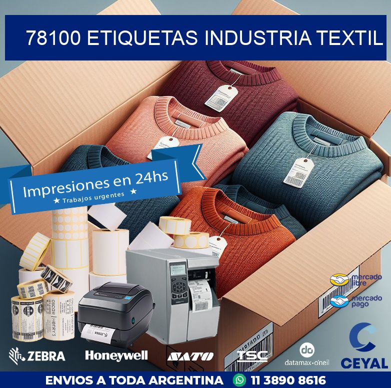 78100 ETIQUETAS INDUSTRIA TEXTIL