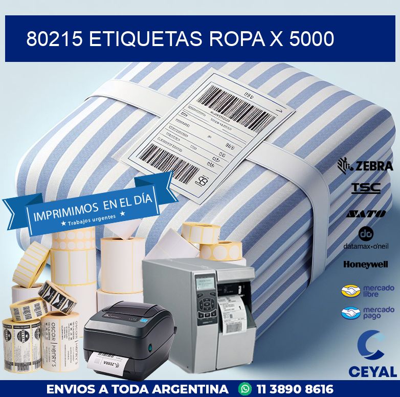 80215 ETIQUETAS ROPA X 5000