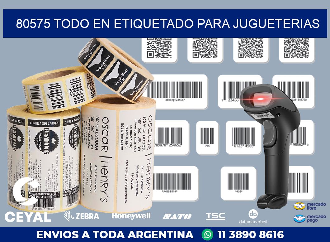 80575 TODO EN ETIQUETADO PARA JUGUETERIAS