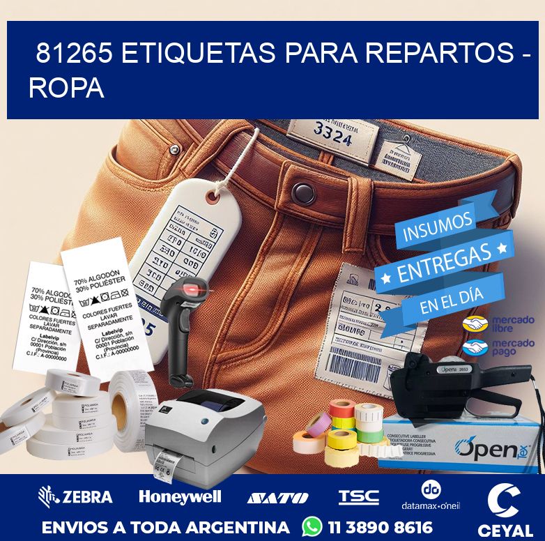81265 ETIQUETAS PARA REPARTOS – ROPA