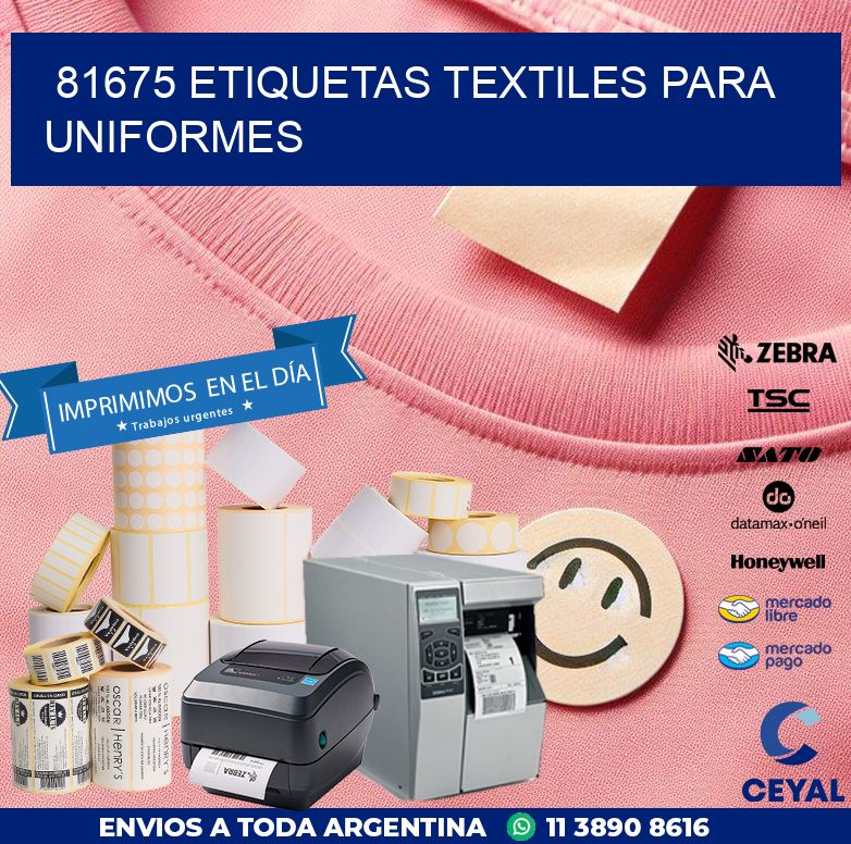 81675 ETIQUETAS TEXTILES PARA UNIFORMES