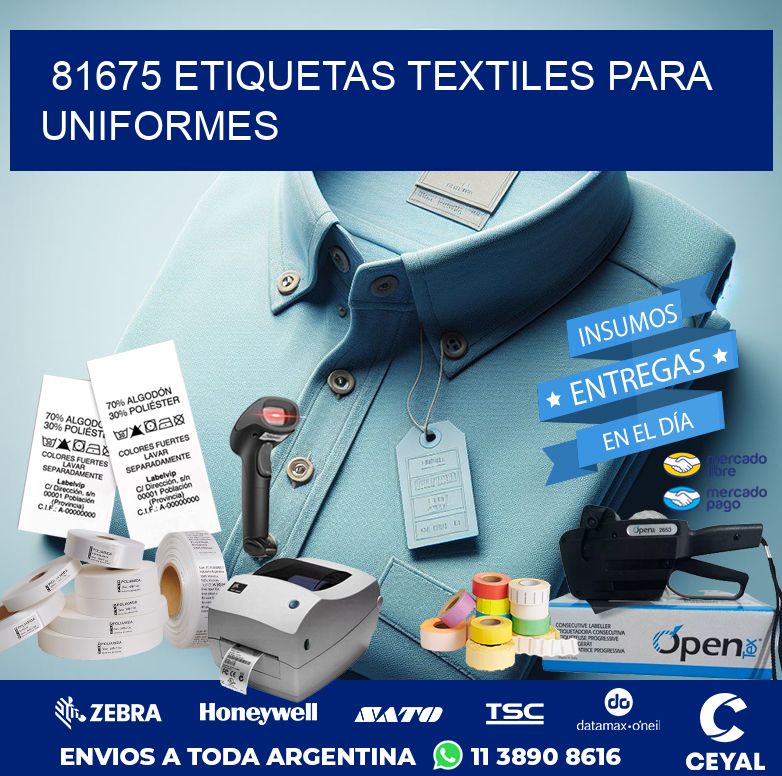 81675 ETIQUETAS TEXTILES PARA UNIFORMES