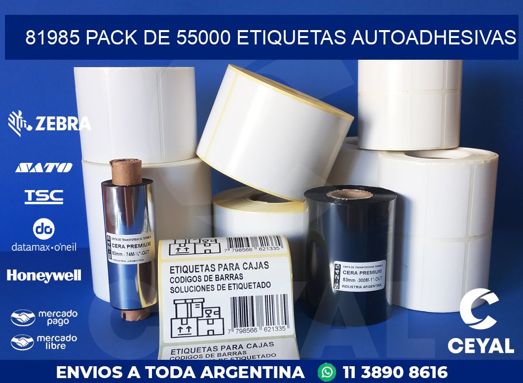 81985 PACK DE 55000 ETIQUETAS AUTOADHESIVAS