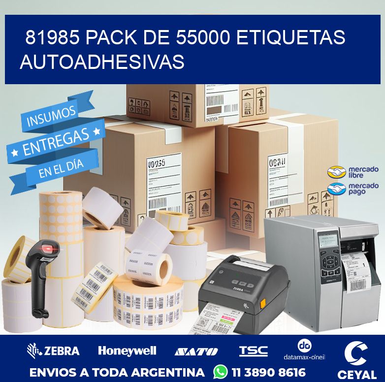 81985 PACK DE 55000 ETIQUETAS AUTOADHESIVAS