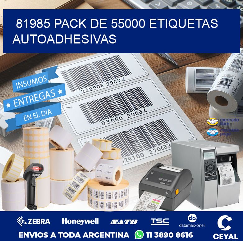 81985 PACK DE 55000 ETIQUETAS AUTOADHESIVAS