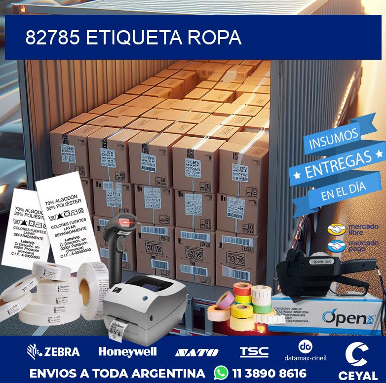 82785 ETIQUETA ROPA