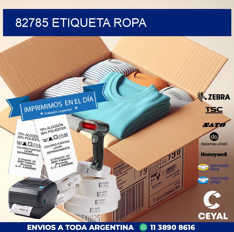 82785 ETIQUETA ROPA