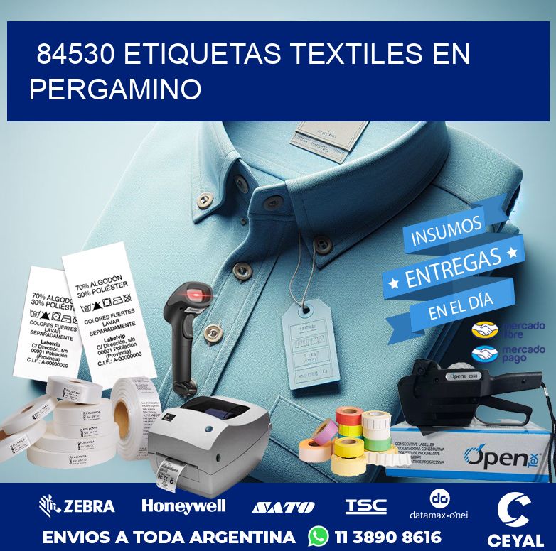 84530 ETIQUETAS TEXTILES EN PERGAMINO