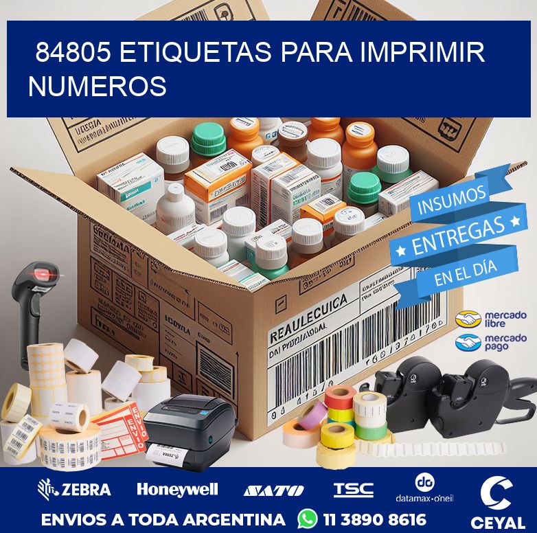 84805 ETIQUETAS PARA IMPRIMIR NUMEROS