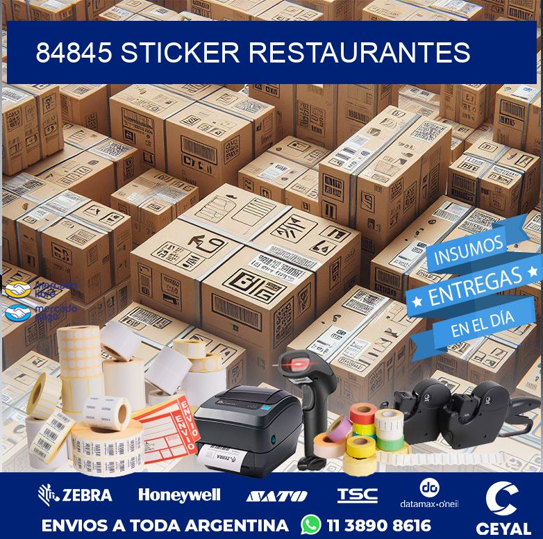 84845 STICKER RESTAURANTES