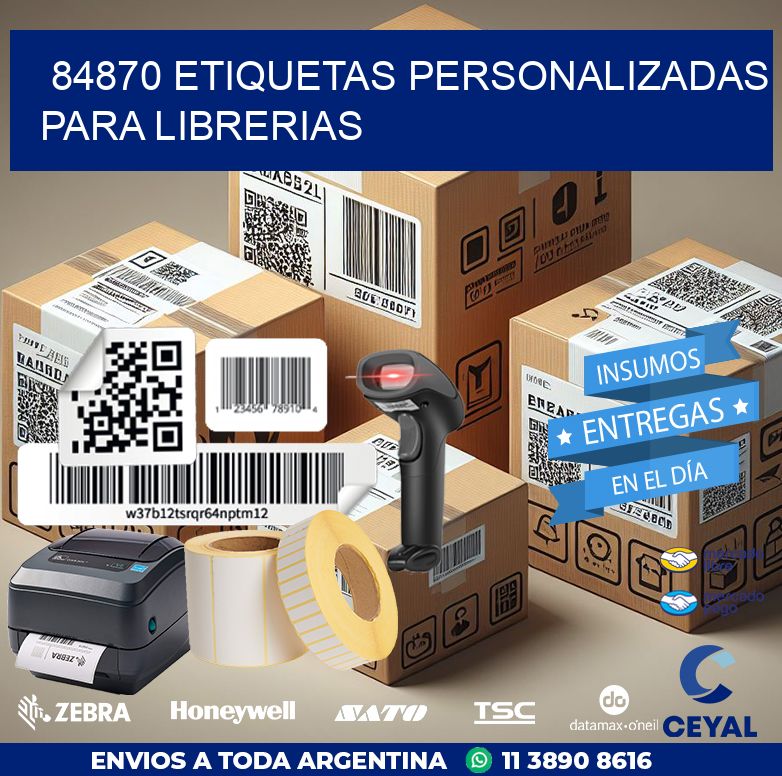 84870 ETIQUETAS PERSONALIZADAS PARA LIBRERIAS