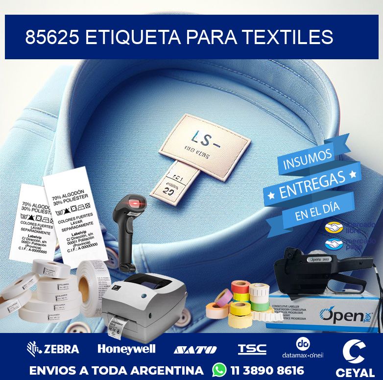 85625 ETIQUETA PARA TEXTILES