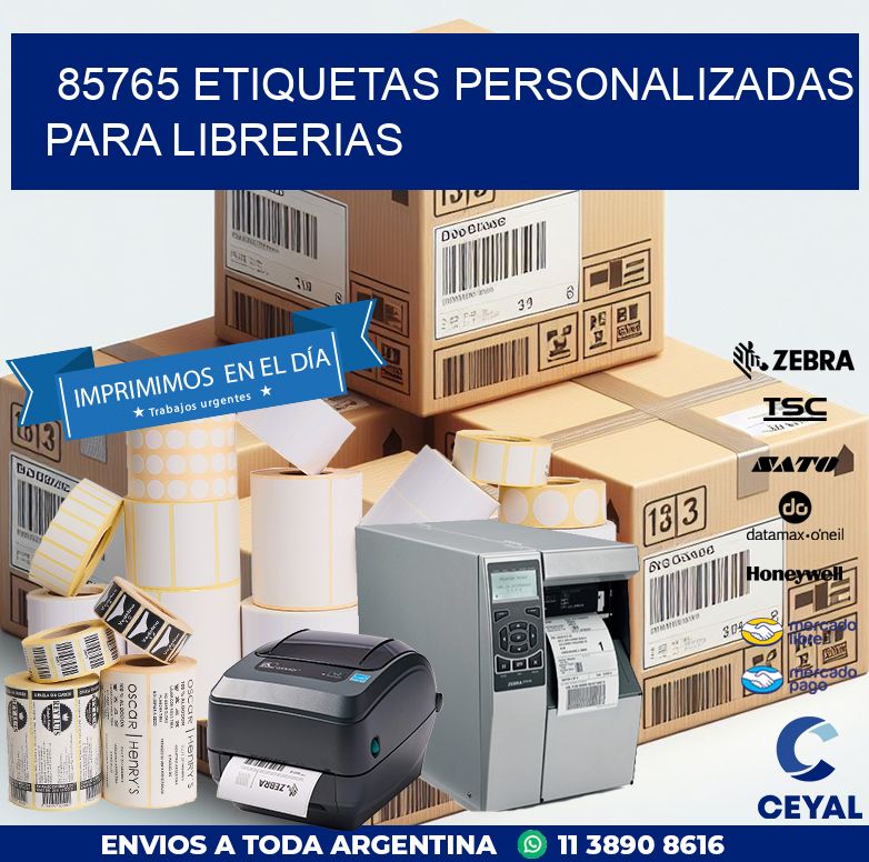 85765 ETIQUETAS PERSONALIZADAS PARA LIBRERIAS