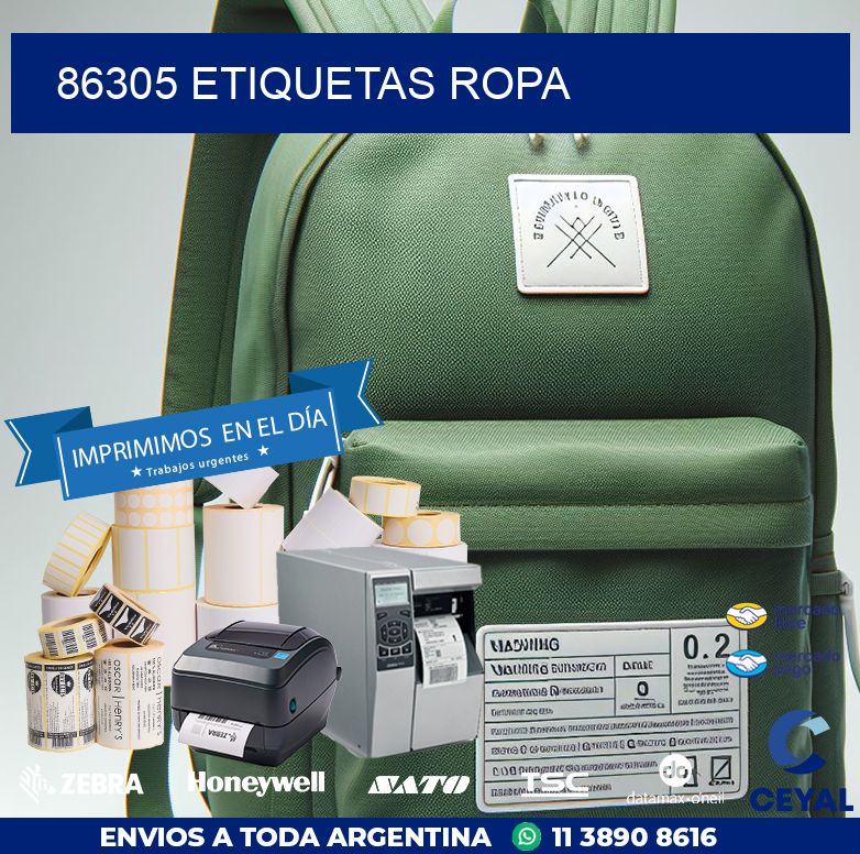 86305 ETIQUETAS ROPA
