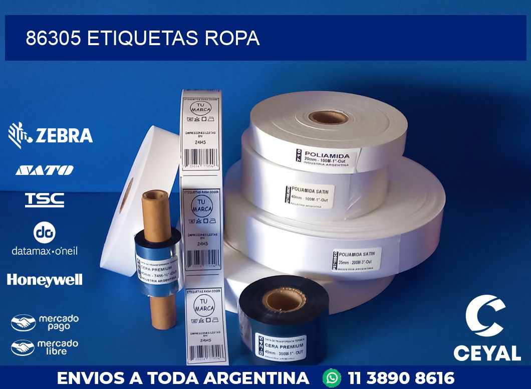 86305 ETIQUETAS ROPA