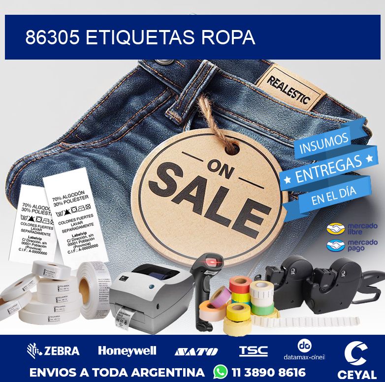 86305 ETIQUETAS ROPA