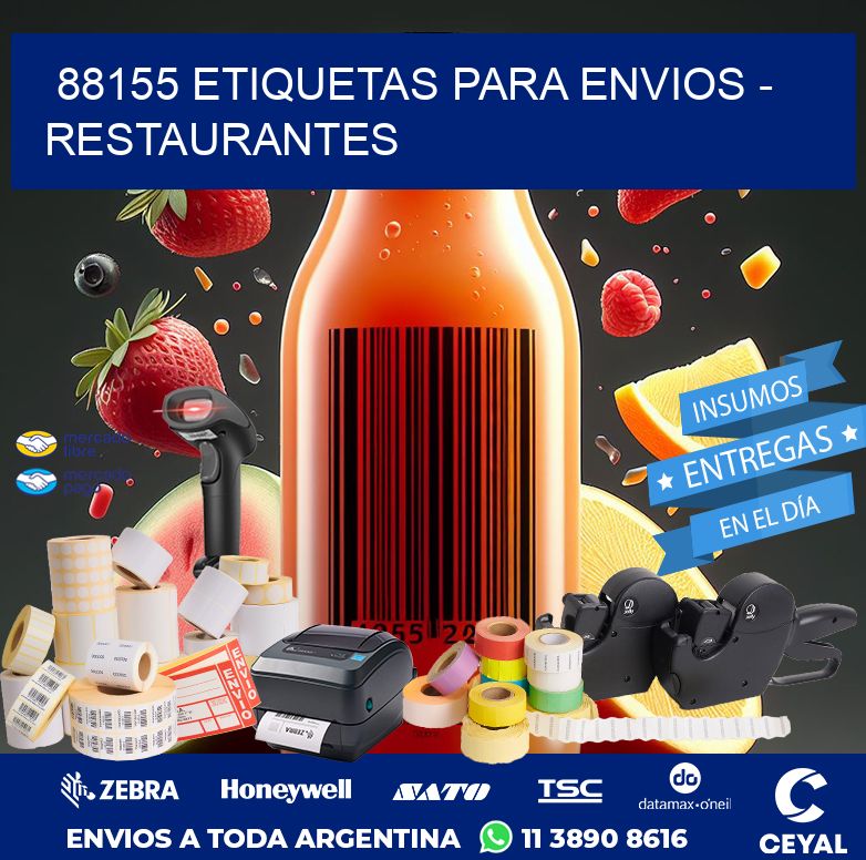 88155 ETIQUETAS PARA ENVIOS - RESTAURANTES