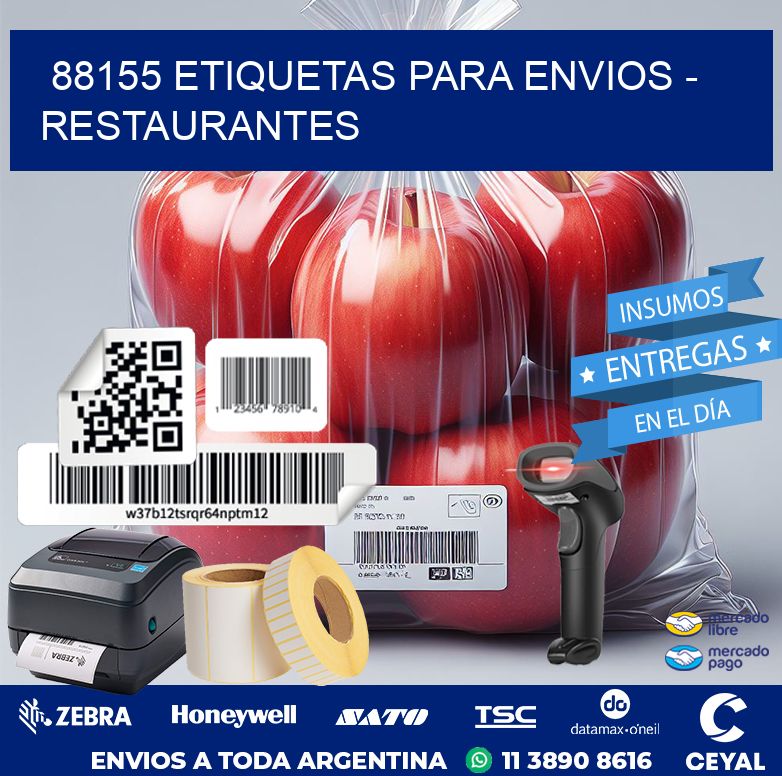 88155 ETIQUETAS PARA ENVIOS - RESTAURANTES