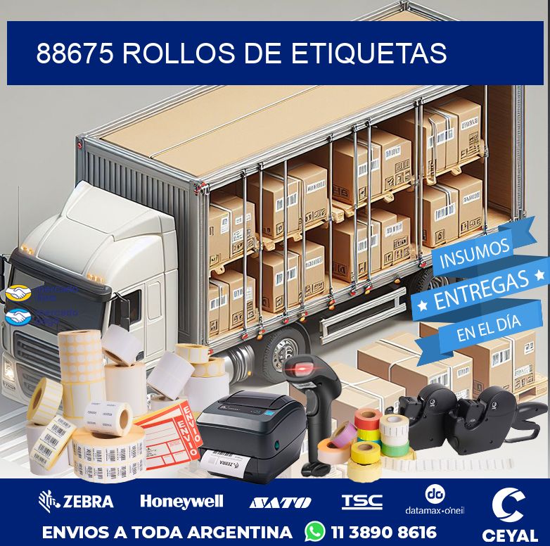 88675 ROLLOS DE ETIQUETAS