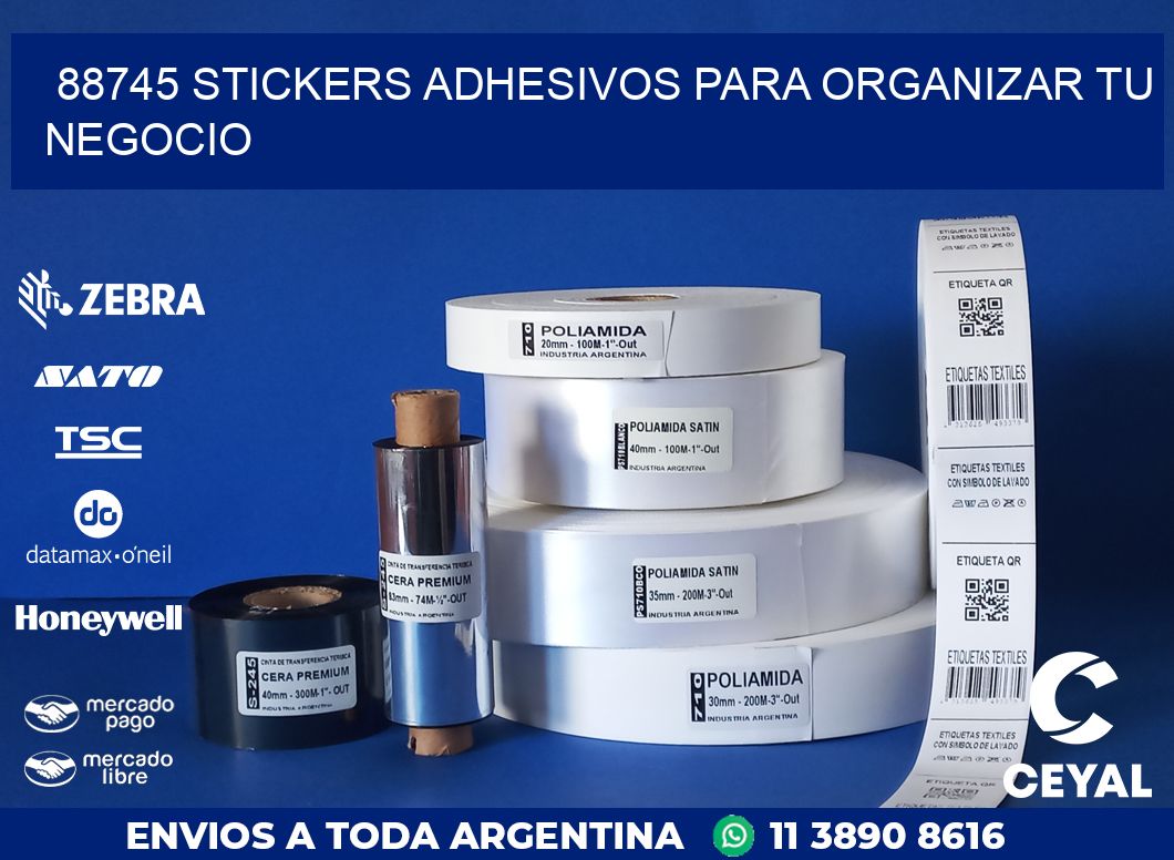 88745 STICKERS ADHESIVOS PARA ORGANIZAR TU NEGOCIO