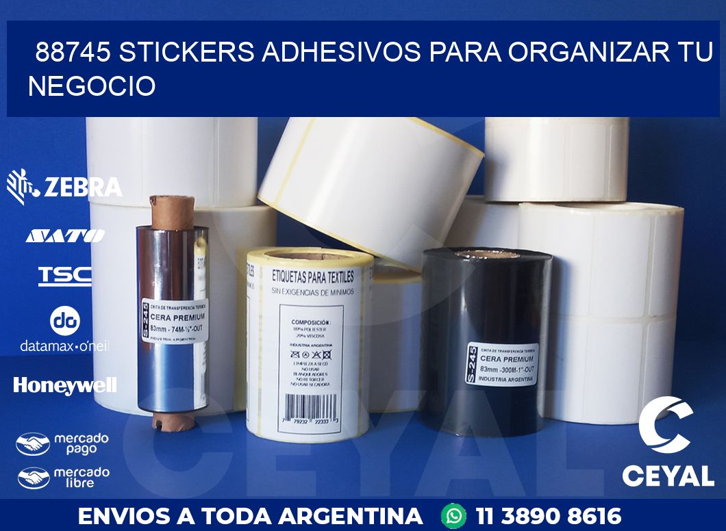 88745 STICKERS ADHESIVOS PARA ORGANIZAR TU NEGOCIO
