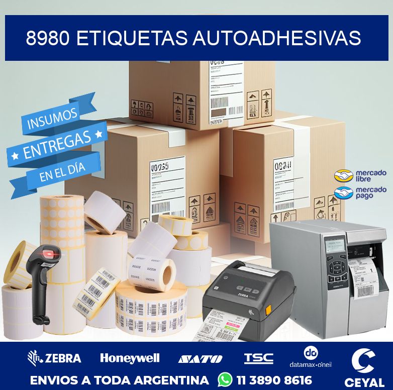 8980 ETIQUETAS AUTOADHESIVAS