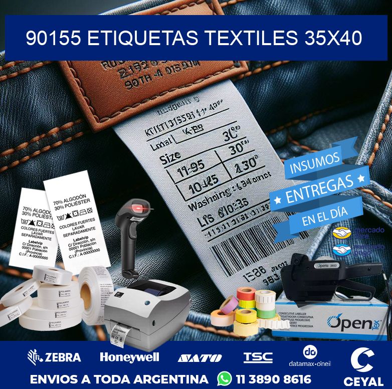 90155 ETIQUETAS TEXTILES 35X40