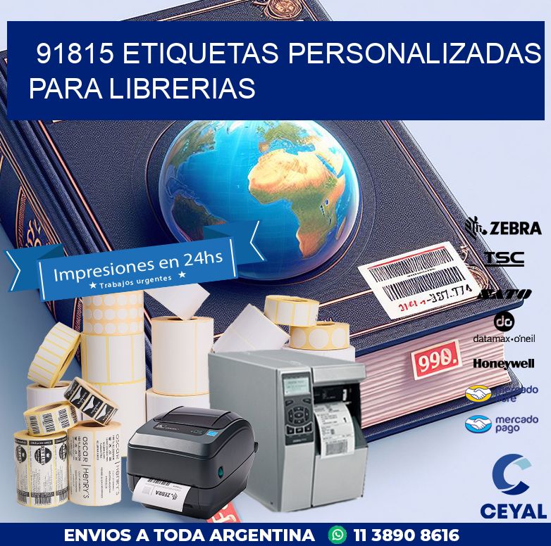91815 ETIQUETAS PERSONALIZADAS PARA LIBRERIAS