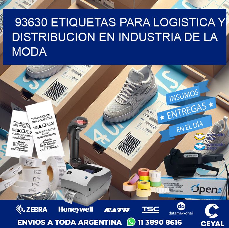 93630 ETIQUETAS PARA LOGISTICA Y DISTRIBUCION EN INDUSTRIA DE LA MODA