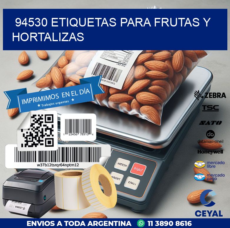 94530 ETIQUETAS PARA FRUTAS Y HORTALIZAS