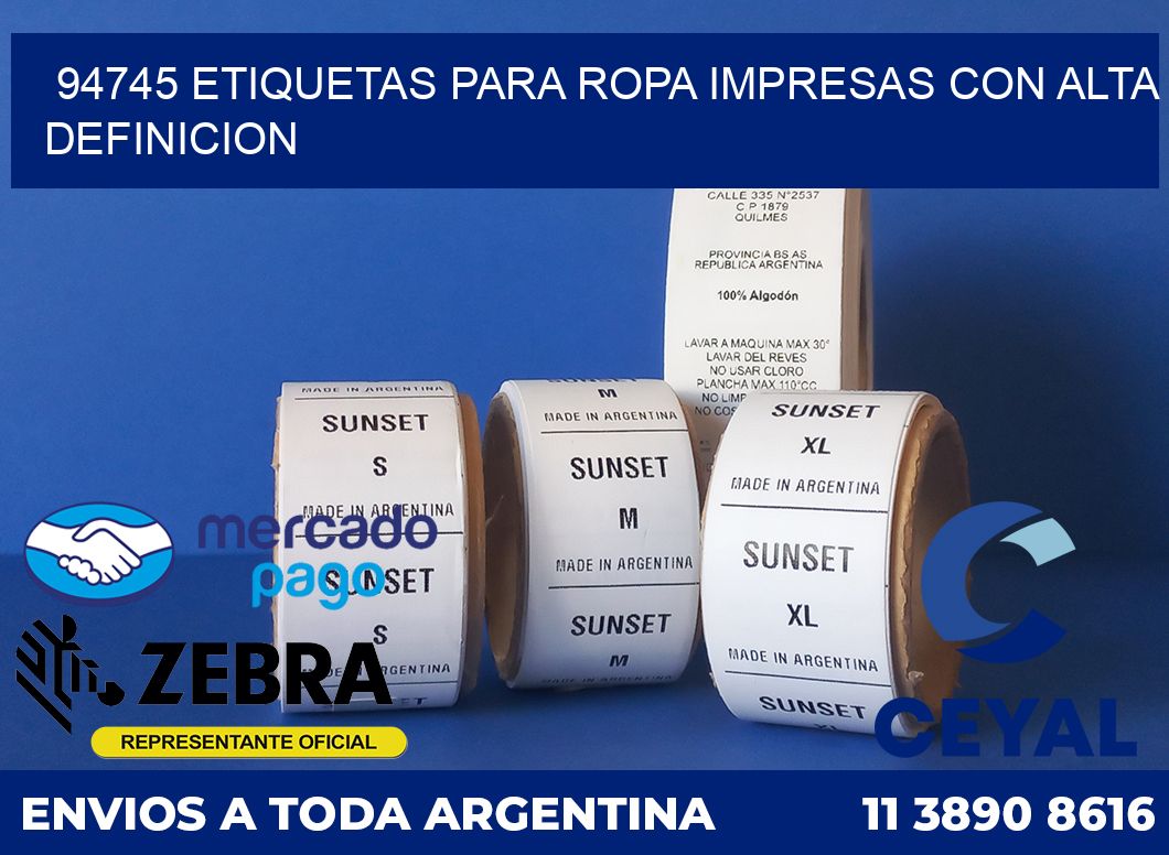 94745 ETIQUETAS PARA ROPA IMPRESAS CON ALTA DEFINICION