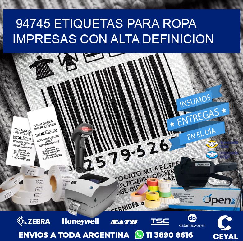 94745 ETIQUETAS PARA ROPA IMPRESAS CON ALTA DEFINICION