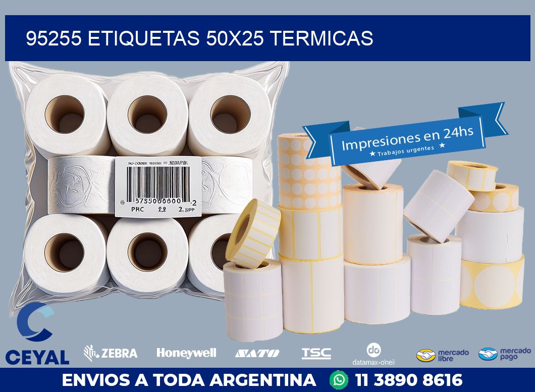 95255 ETIQUETAS 50X25 TERMICAS