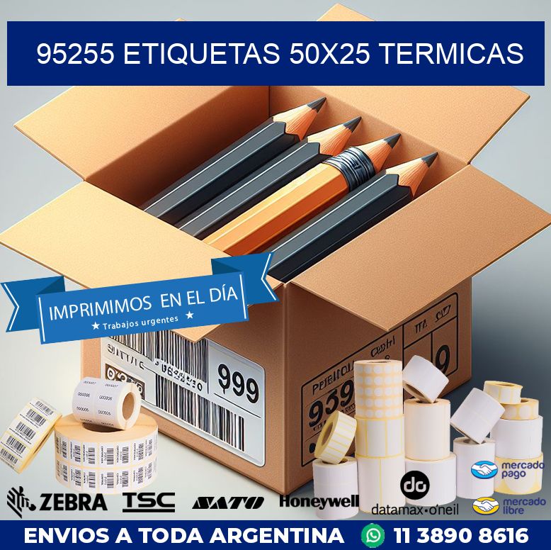 95255 ETIQUETAS 50X25 TERMICAS