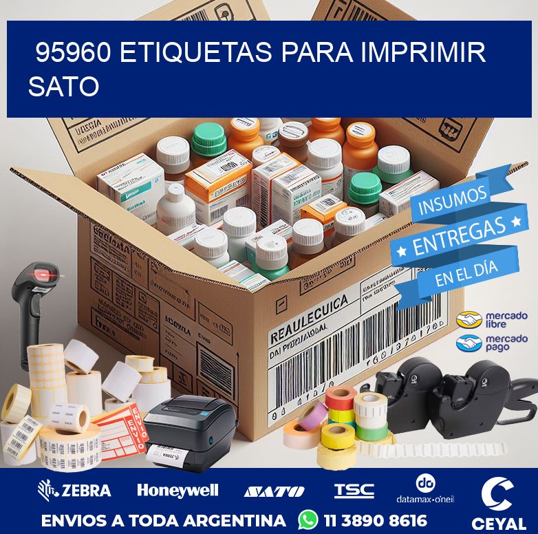 95960 ETIQUETAS PARA IMPRIMIR SATO
