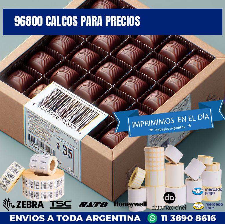 96800 CALCOS PARA PRECIOS